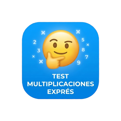 Consolida y automatiza las tablas de multiplicar, abre la llave de operaciones complejas y hazlo jugaando y compartiendo la App Test Multiplicaciones Exprés.
